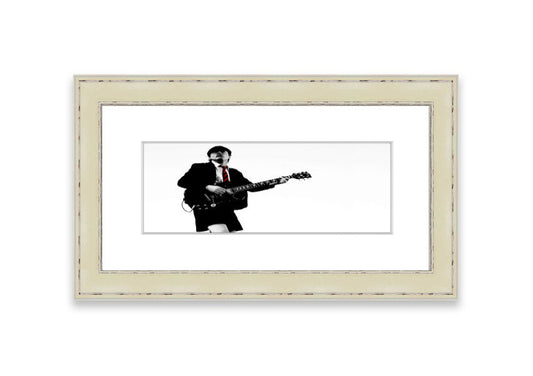 AC/DC Guitar player Angus Young framed w/ options