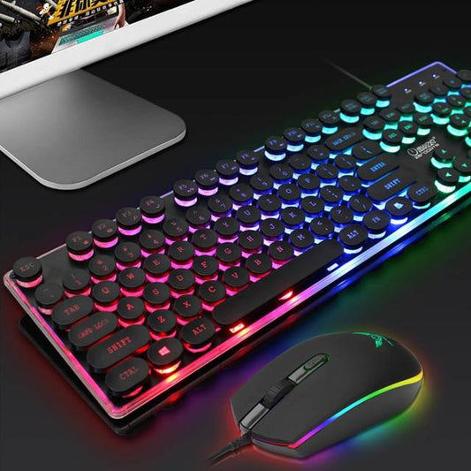 Backlight Gaming USB Wired Keyboard & Mouse Set