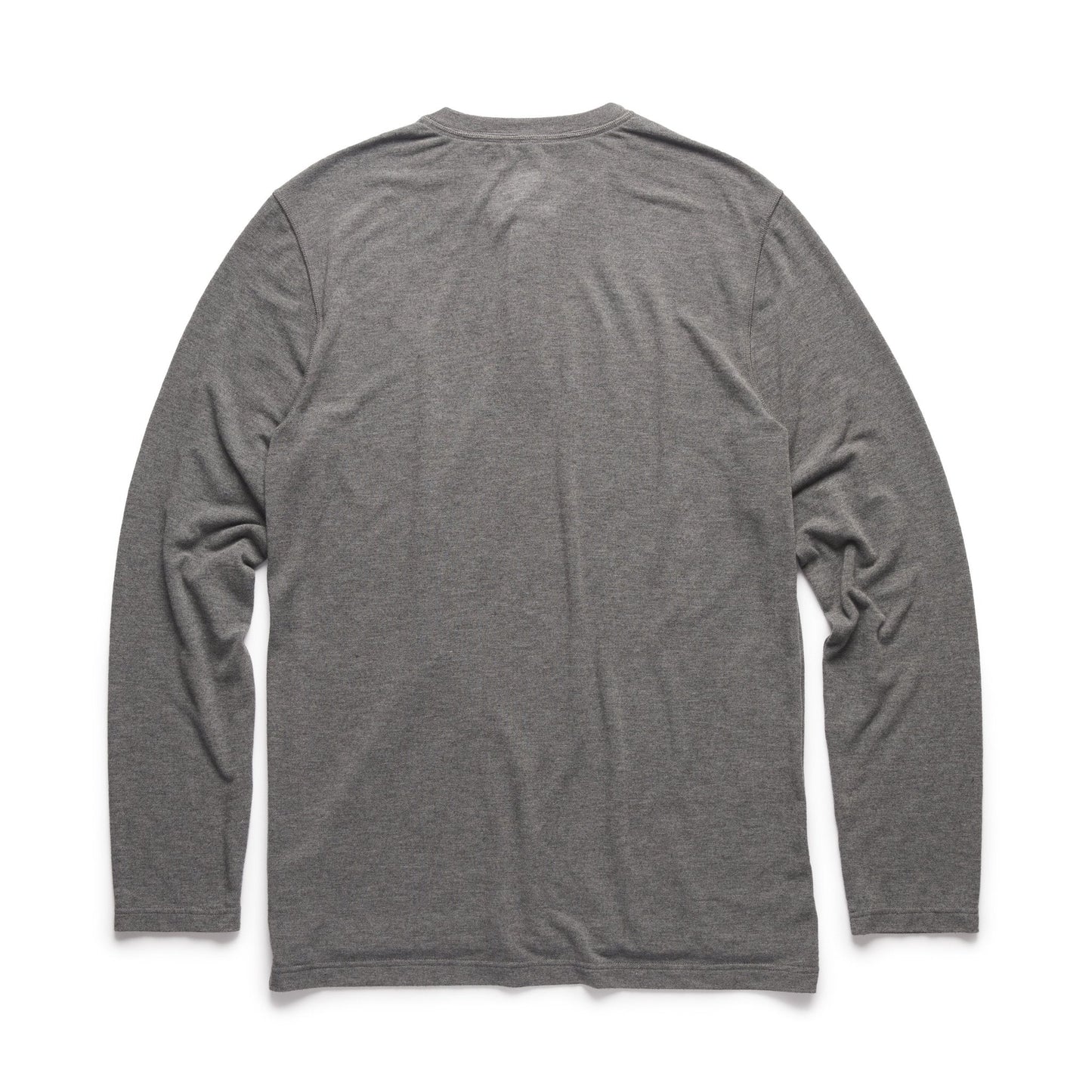 Sean Classic Soft Henley - Charcoal Heather