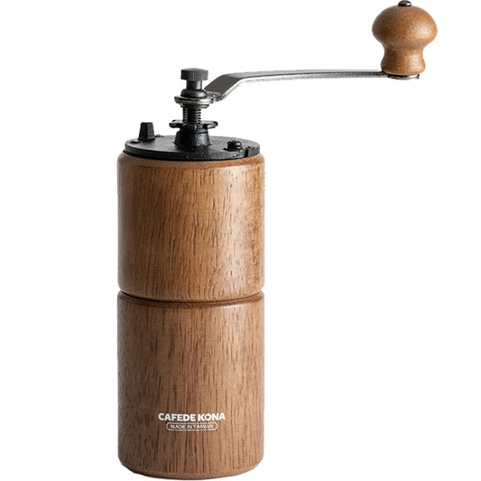 Wooden Manual Coffee Grinder Bean Conical Burr Coffee Mill